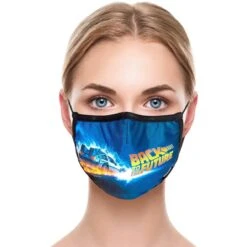 Back To The Future Adult Face Mask -Media Collection Shop 0000937793675DFD L