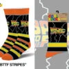 Back To The Future "Stripes" Men's Crew Folded Socks (Size 8-12) -Media Collection Shop 000118311666D3A6 L