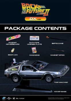 BLITZWAY Back To The Future Part II 1:6 Scale DeLorean Time Machine (Deluxe Version) [PRE-ORDER DEADLINE IS OCTOBER 31, 2025: Expected Availability Q4 2025] -Media Collection Shop 2589AC 1