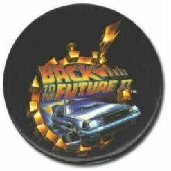 Flying DeLorean Button From Back To The Future Part II