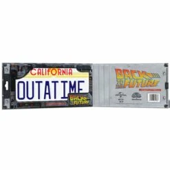 Doctor Collector Back To The Future OUTATIME License Plate Replica -Media Collection Shop 2plates white