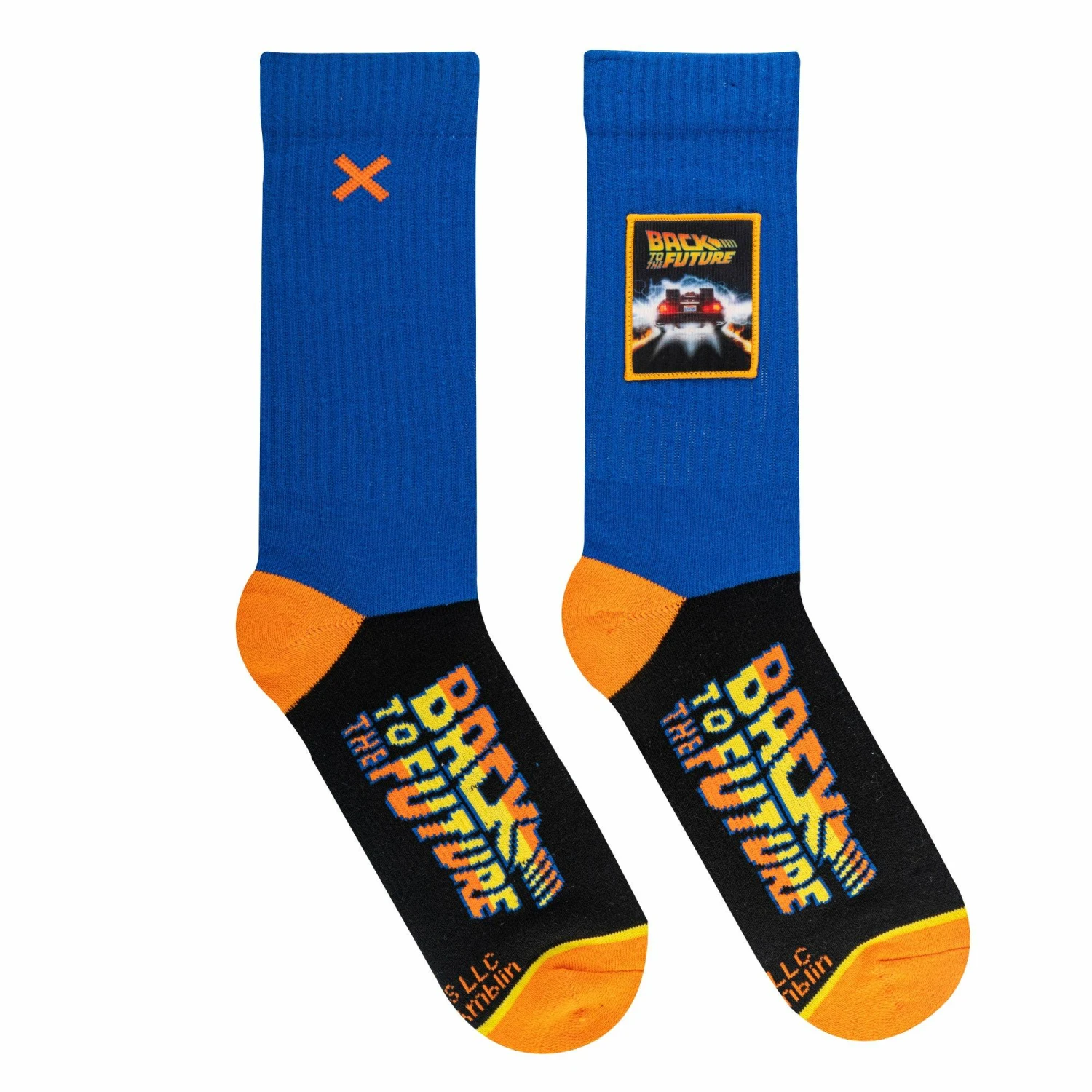 Back To The Future "Patch" Men's Crew Sideways Socks (Size 8-12) 9 Back To The Future "Patch" Men's Crew Sideways Socks (Size 8-12) - Image 7