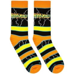 Back To The Future "Stripes" Men's Crew Folded Socks (Size 8-12) 14 Back To The Future "Stripes" Men's Crew Folded Socks (Size 8-12) -Media Collection Shop 34215MCNCF 1