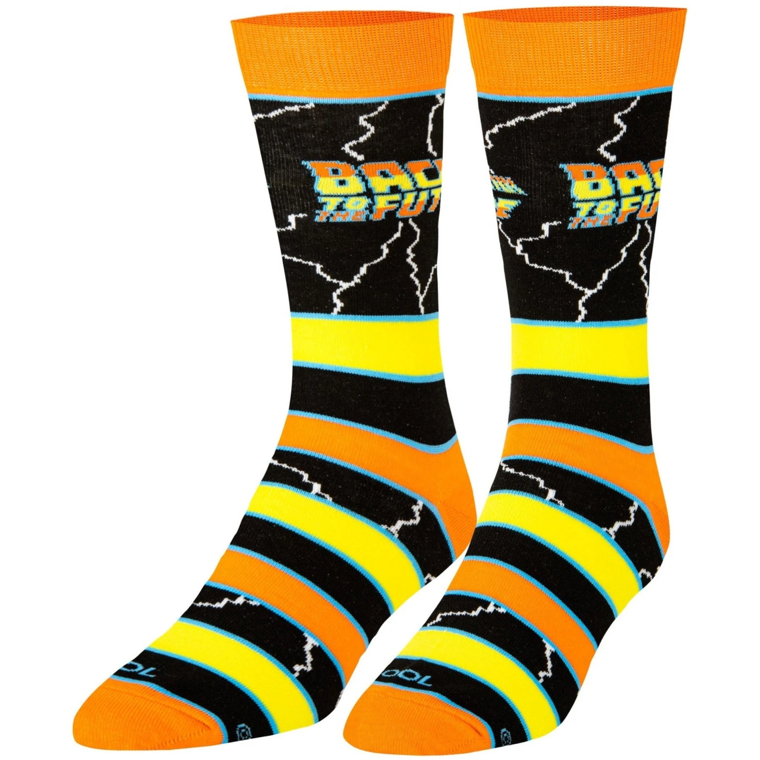 Back To The Future "Stripes" Men's Crew Folded Socks (Size 8-12) 8 Back To The Future "Stripes" Men's Crew Folded Socks (Size 8-12) - Image 6