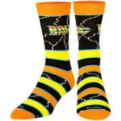 Back To The Future "Stripes" Men's Crew Folded Socks (Size 8-12) 16 Back To The Future "Stripes" Men's Crew Folded Socks (Size 8-12) -Media Collection Shop 34215MCNCF 3