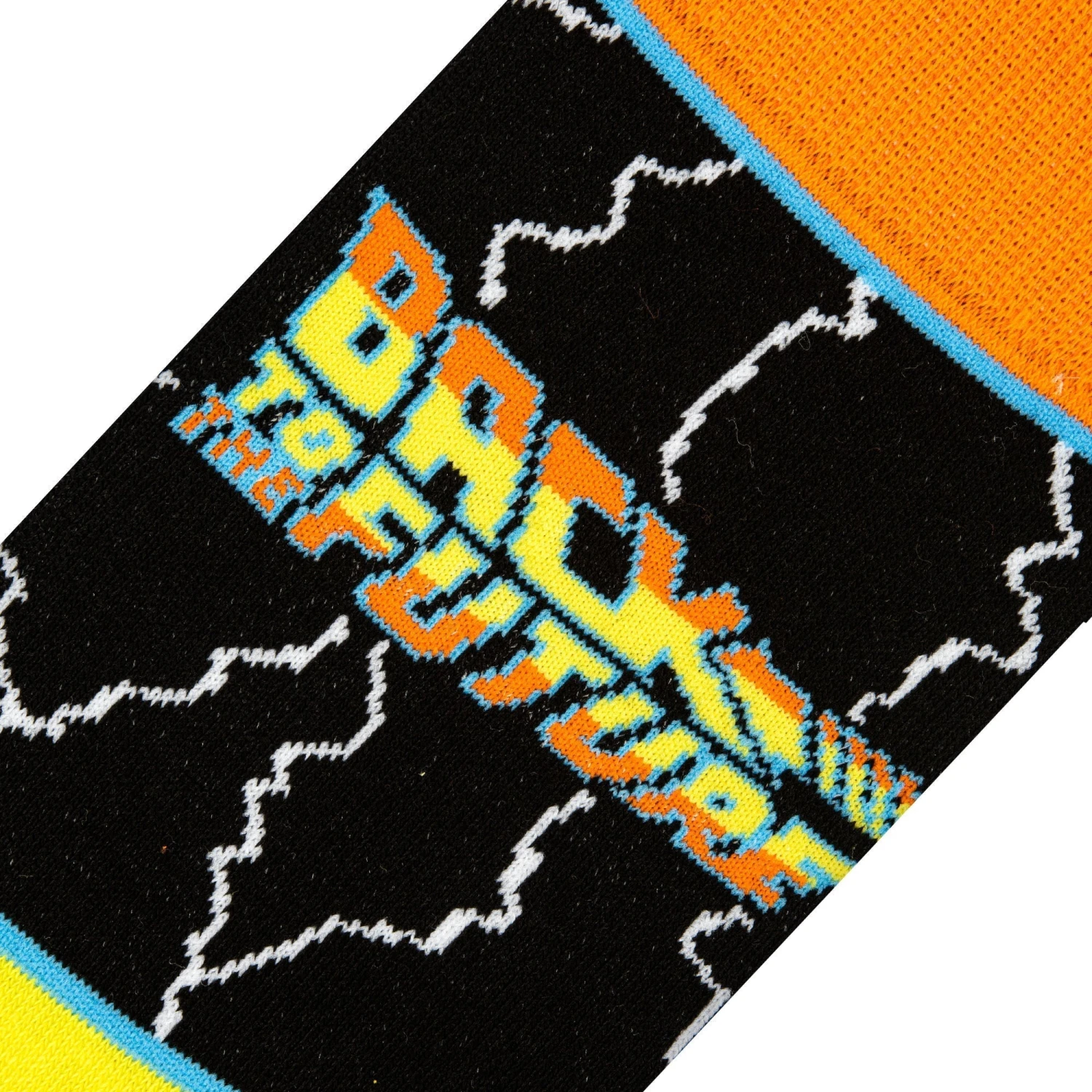 Back To The Future "Stripes" Men's Crew Folded Socks (Size 8-12) 5 Back To The Future "Stripes" Men's Crew Folded Socks (Size 8-12) - Image 3