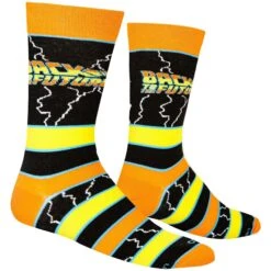 Back To The Future "Stripes" Men's Crew Folded Socks (Size 8-12) 17 Back To The Future "Stripes" Men's Crew Folded Socks (Size 8-12) -Media Collection Shop 34215MCNCF 9