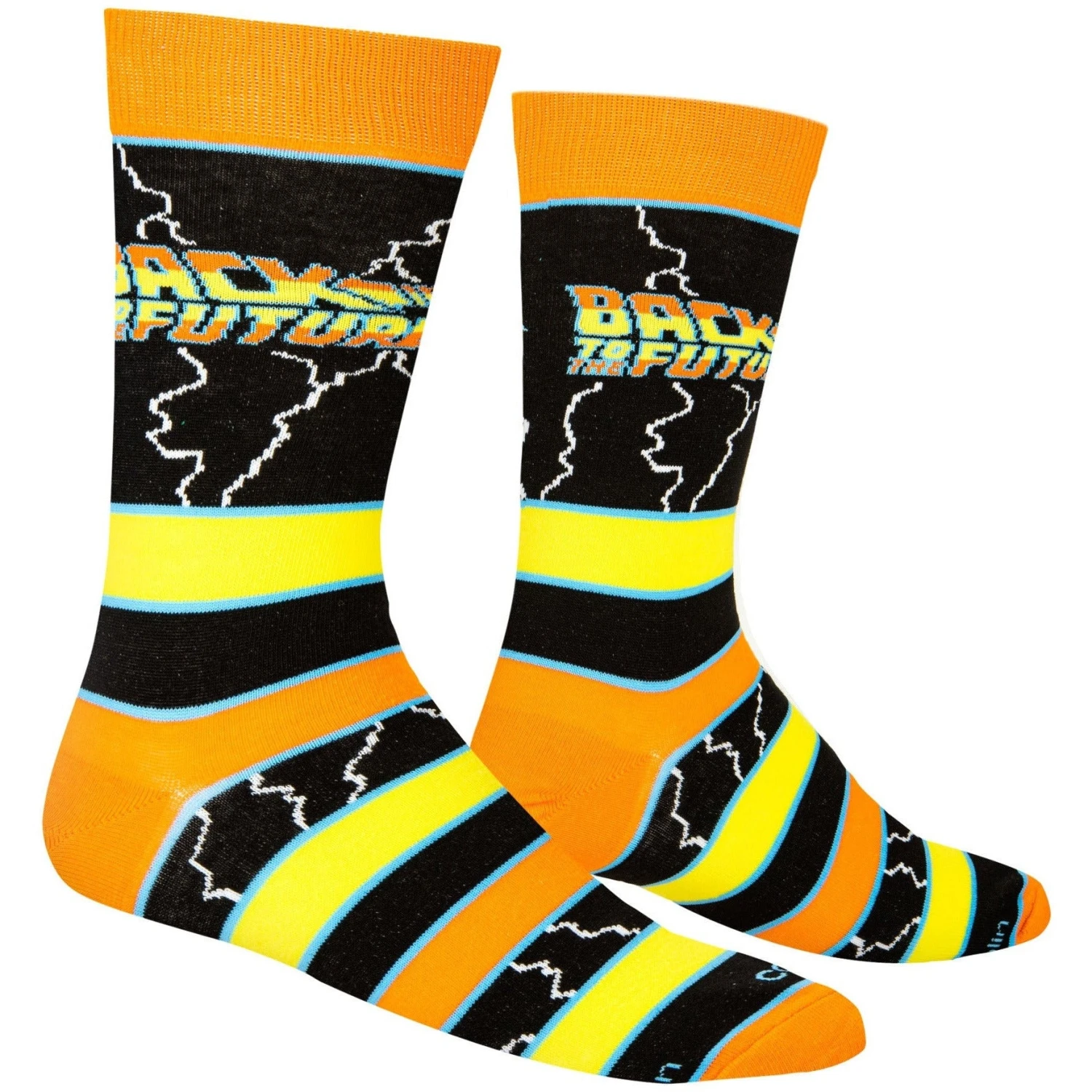 Back To The Future "Stripes" Men's Crew Folded Socks (Size 8-12) 10 Back To The Future "Stripes" Men's Crew Folded Socks (Size 8-12) - Image 8