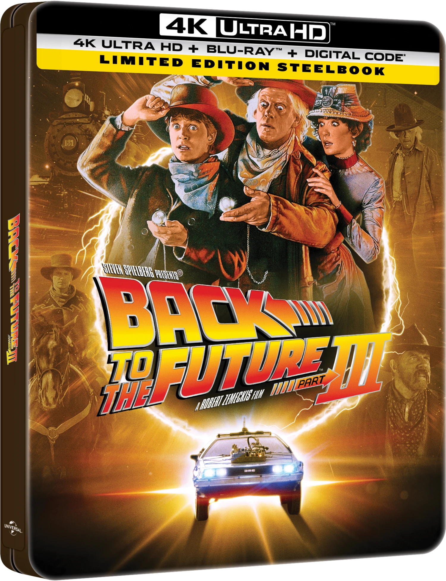 Back To The Future Part III Limited Edition Steelbook (4K Ultra HD + Blu-ray™ + Digital Code) 3 Back To The Future Part III Limited Edition Steelbook (4K Ultra HD + Blu-ray™ + Digital Code)