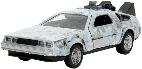 Jada Toys Back To The Future Die-cast 1:32 Scale "Hollywood Rides" DeLorean Time Machine (Frost Covered) 5 Jada Toys Back To The Future Die-cast 1:32 Scale "Hollywood Rides" DeLorean Time Machine (Frost Covered) - Image 3