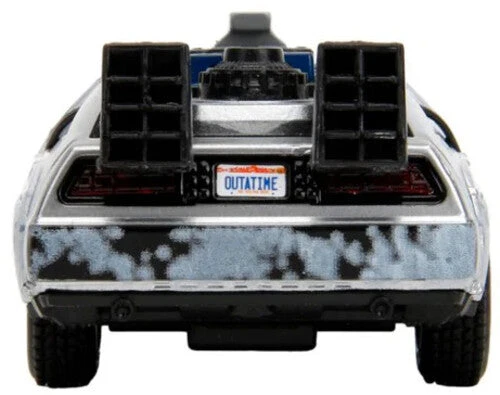 Jada Toys Back To The Future Die-cast 1:32 Scale "Hollywood Rides" DeLorean Time Machine (Frost Covered) 9 Jada Toys Back To The Future Die-cast 1:32 Scale "Hollywood Rides" DeLorean Time Machine (Frost Covered) - Image 7