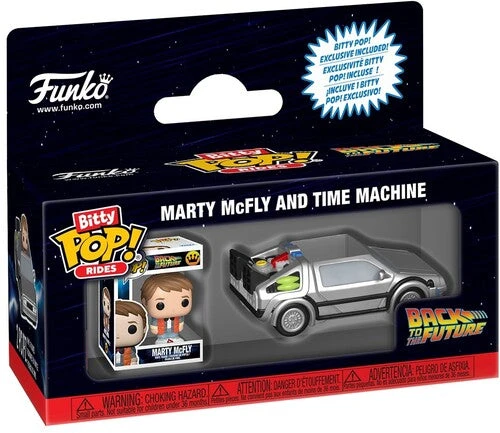 Funko Bitty POP! Rides: Back To The Future Marty McFly And Time Machine 3 Funko Bitty POP! Rides: Back To The Future Marty McFly And Time Machine