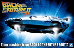 Aoshima Back To The Future Part II DeLorean Time Machine 1:24 Scale Model Kit