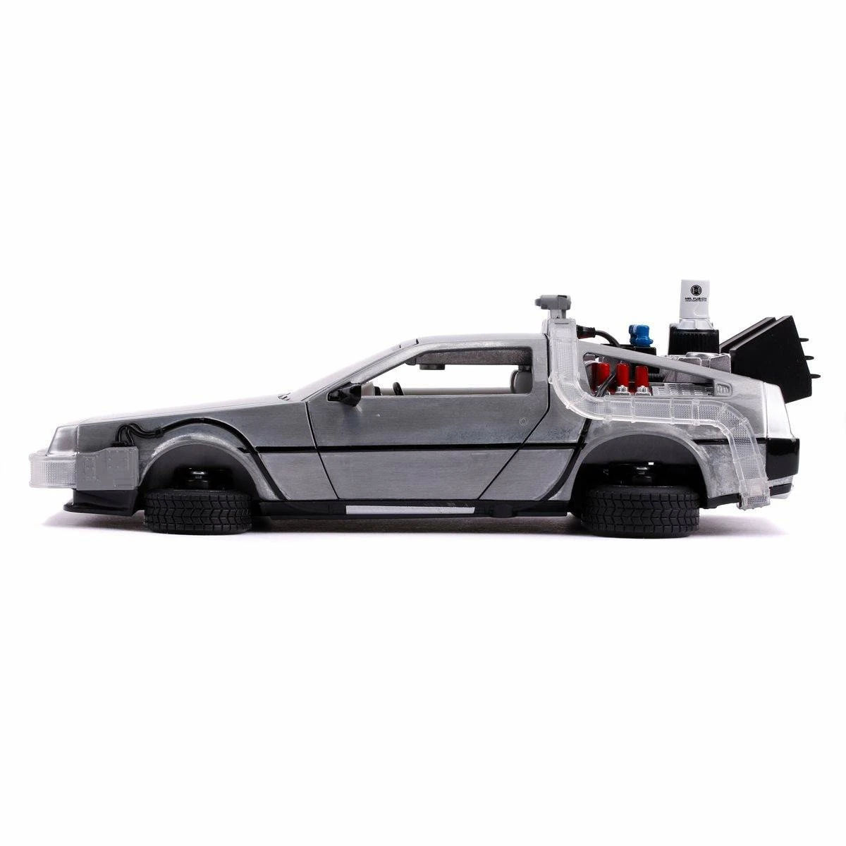 Jada Toys Back To The Future Part II Die-cast 1:24 Scale "Hollywood Rides" Light-up DeLorean Time Machine 7 Jada Toys Back To The Future Part II Die-cast 1:24 Scale "Hollywood Rides" Light-up DeLorean Time Machine - Image 5