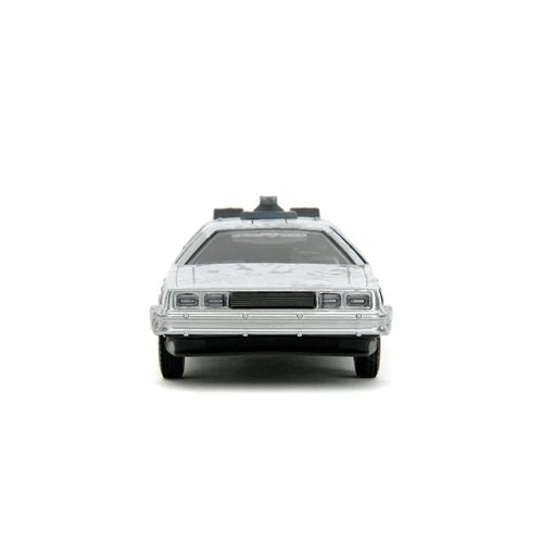 Jada Toys Back To The Future Die-cast 1:32 Scale "Hollywood Rides" DeLorean Time Machine (Frost Covered) 4 Jada Toys Back To The Future Die-cast 1:32 Scale "Hollywood Rides" DeLorean Time Machine (Frost Covered) - Image 2