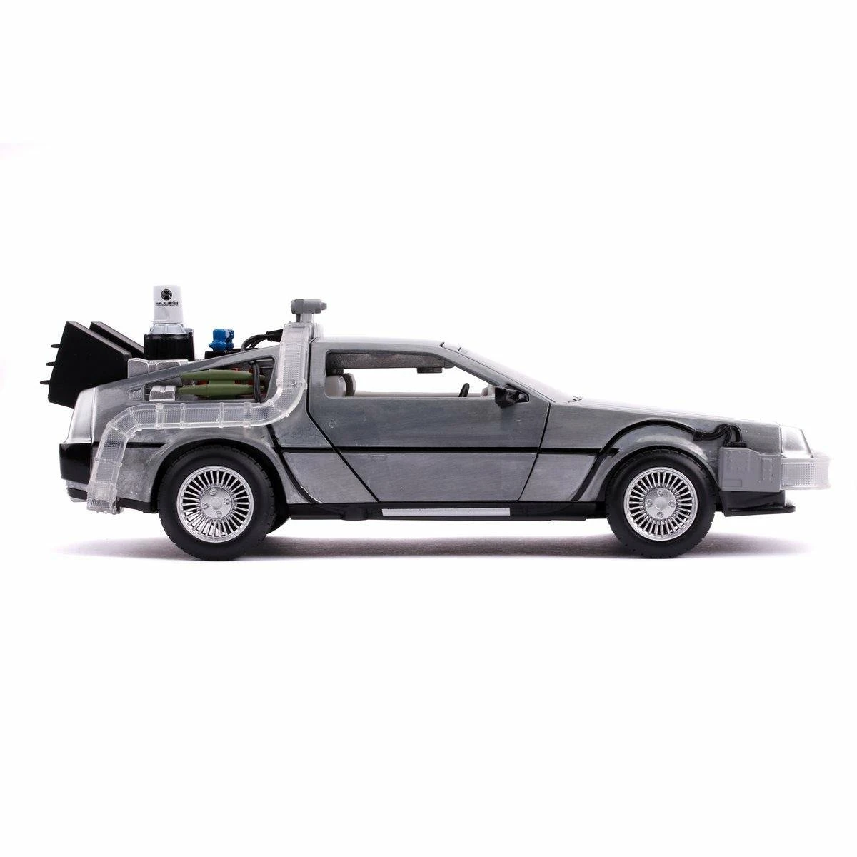 Jada Toys Back To The Future Part II Die-cast 1:24 Scale "Hollywood Rides" Light-up DeLorean Time Machine 10 Jada Toys Back To The Future Part II Die-cast 1:24 Scale "Hollywood Rides" Light-up DeLorean Time Machine - Image 8