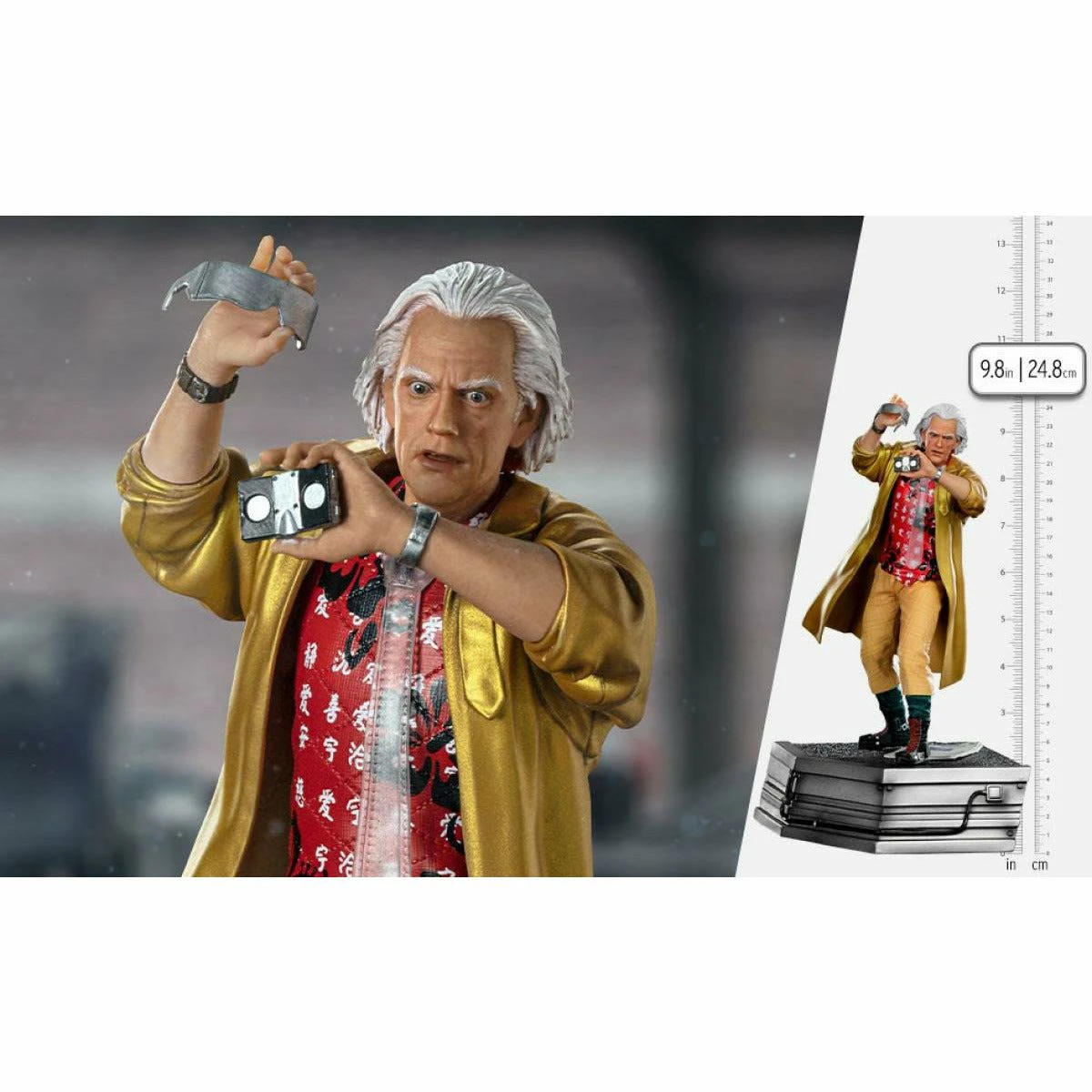 Iron Studios Back To The Future Part II Doc Brown 1:10 Scale Statue 4 Iron Studios Back To The Future Part II Doc Brown 1:10 Scale Statue - Image 2
