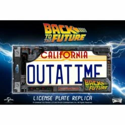 Doctor Collector Back To The Future OUTATIME License Plate Replica -Media Collection Shop BTTF Render License plate