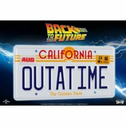 Doctor Collector Back To The Future OUTATIME License Plate Replica -Media Collection Shop BTTF Render License plate 2