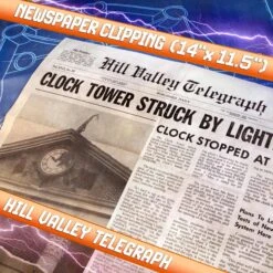 Doctor Collector Back To The Future Time Travel Memories II Expansion Kit — "1.21 Gigawatts" Edition Prop Replicas (BacktotheFuture.com / DoctorCollector.com Exclusive!) -Media Collection Shop BTTF TIME TRAVEL MEMORIES II INSTAGRAM CLOCK TOWER NEWSPAPER CLIPPING ENG c553a824 88f9 4065 8321 2d247de56b1b