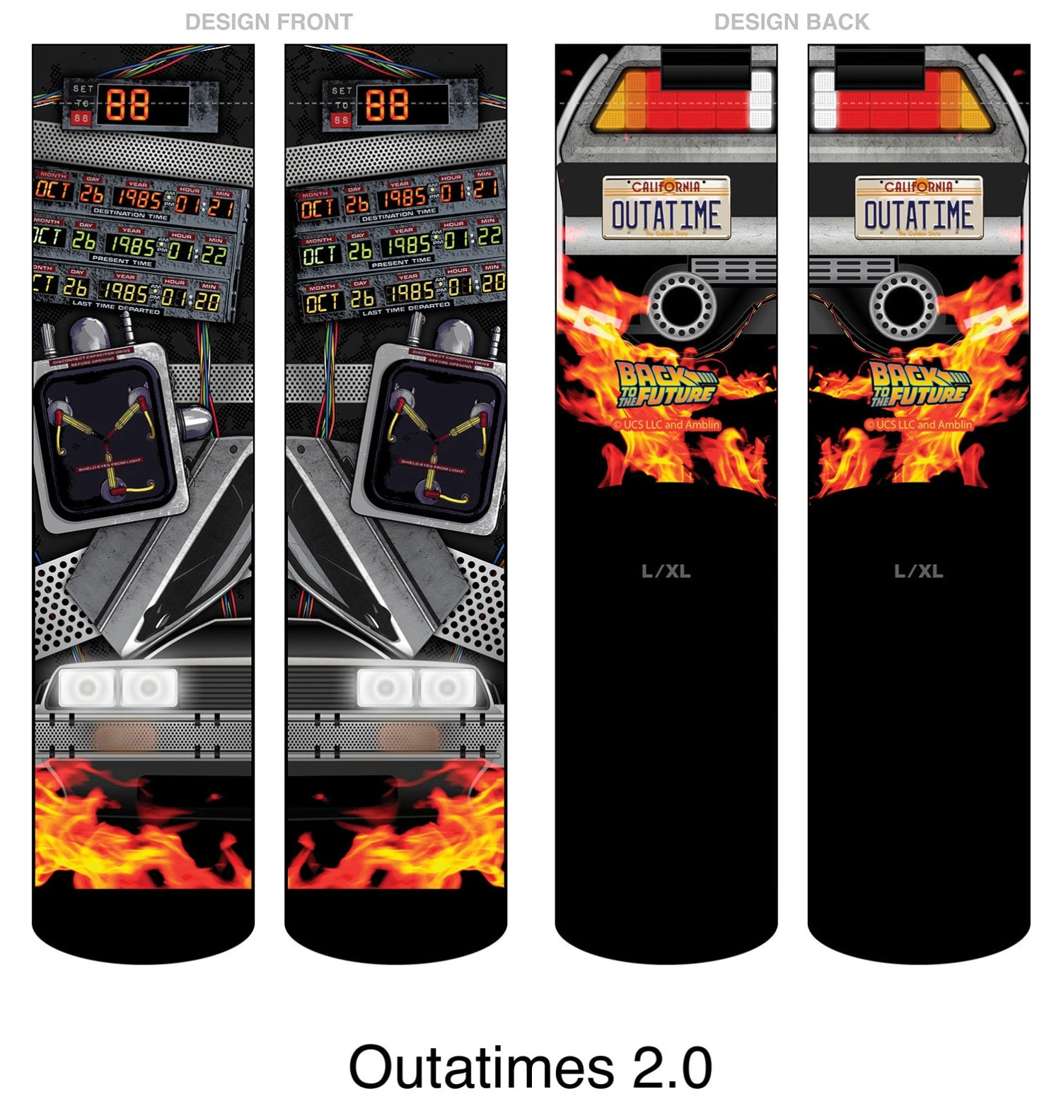 Back To The Future "Outatime 2.0" Unisex Socks 8 Back To The Future "Outatime 2.0" Unisex Socks - Image 6