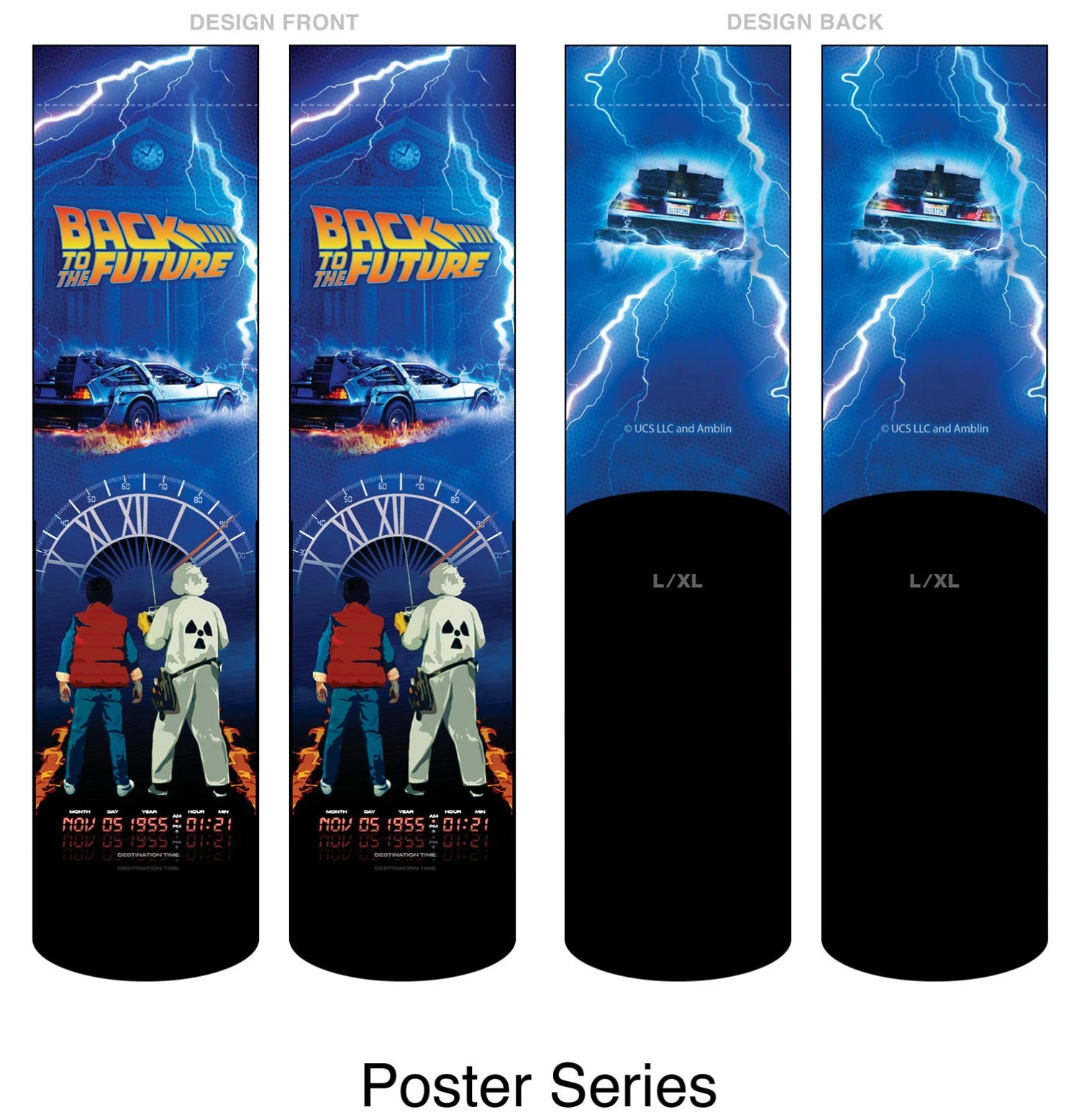 Back To The Future "Poster Series" Unisex Socks 4 Back To The Future "Poster Series" Unisex Socks - Image 2