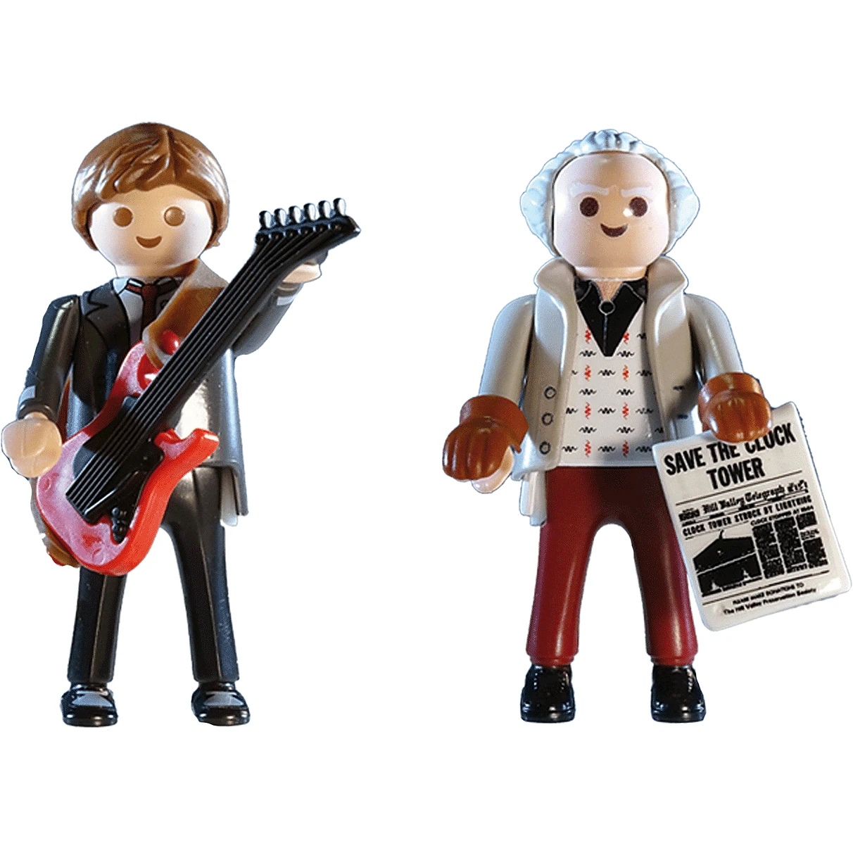 Back To The Future Playmobil Marty McFly & Dr. Emmett Brown "1955 Edition" 6-piece Vinyl Figures 2-pack 5 Back To The Future Playmobil Marty McFly & Dr. Emmett Brown "1955 Edition" 6-piece Vinyl Figures 2-pack - Image 3