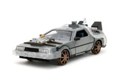 Jada Toys Back To The Future Part III (rail Version) Die-cast 1:24 Scale "Hollywood Rides" Light-up DeLorean Time Machine 24 Jada Toys Back To The Future Part III (rail Version) Die-cast 1:24 Scale "Hollywood Rides" Light-up DeLorean Time Machine -Media Collection Shop BacktotheFuturePartIII 124 Delorean TimeMachine RailVersion 34996 02