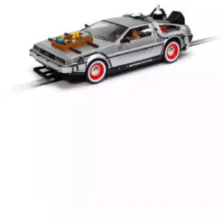 Scalextric Back To The Future Part III 1:32 Scale DeLorean Slot Car -Media Collection Shop C4307 1 1