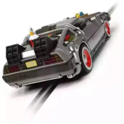 Scalextric Back To The Future Part III 1:32 Scale DeLorean Slot Car -Media Collection Shop C4307 3