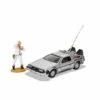 Corgi Back To The Future Die-cast 1:36 Scale DeLorean With Doc Brown Figure -Media Collection Shop CC05503 Back To The Future Delorean SAMPLE 1 LR