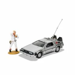 Corgi Back To The Future Die-cast 1:36 Scale DeLorean With Doc Brown Figure