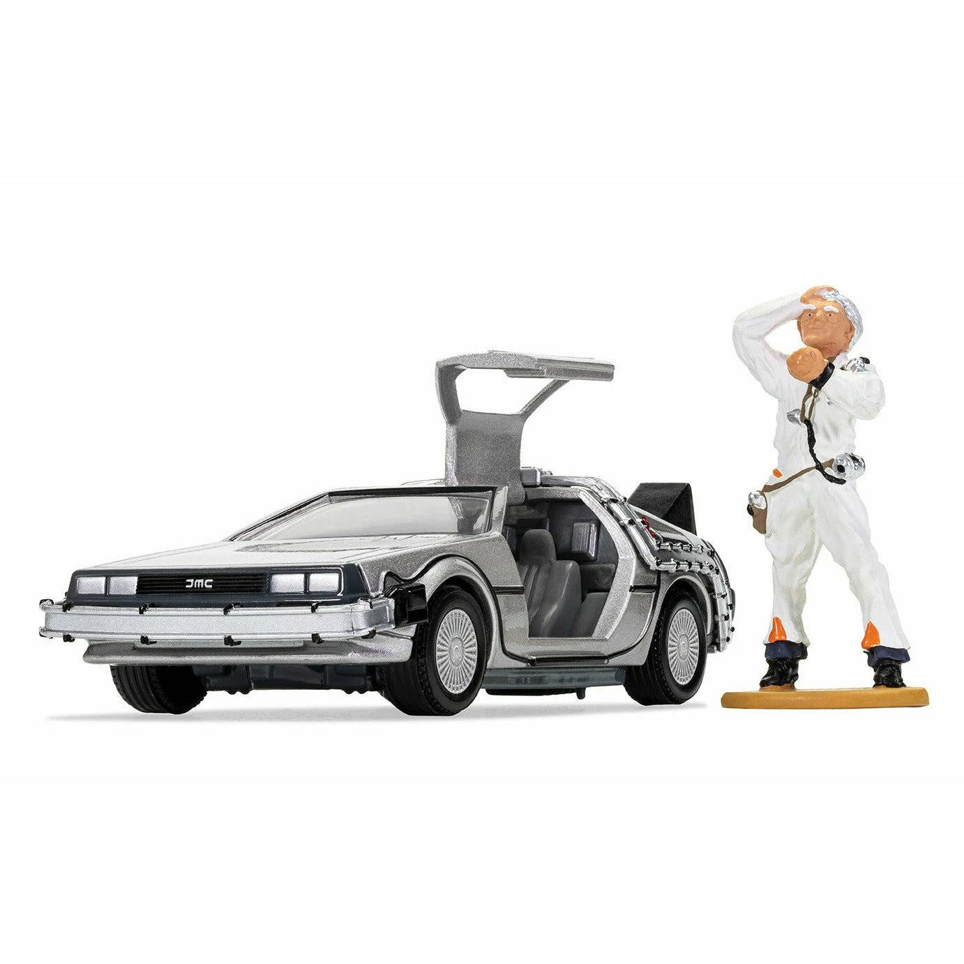 Corgi Back To The Future Die-cast 1:36 Scale DeLorean With Doc Brown Figure 5 Corgi Back To The Future Die-cast 1:36 Scale DeLorean With Doc Brown Figure - Image 3