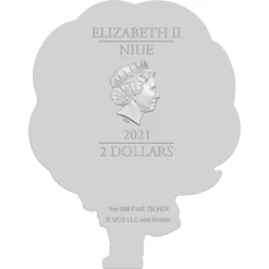 Back To The Future Limited Edition 2021 Jennifer Parker Shaped 1oz Silver Coin -Media Collection Shop JenniferOBV