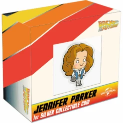 Back To The Future Limited Edition 2021 Jennifer Parker Shaped 1oz Silver Coin -Media Collection Shop JenniferPack
