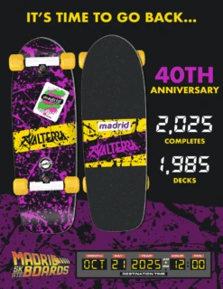 40th Anniversary Limited Edition Madrid Valterra Skateboard -Media Collection Shop MARTY VALTERRA PREORDER 247fa642 1396 4d9a 9a6e beb7da275c9c