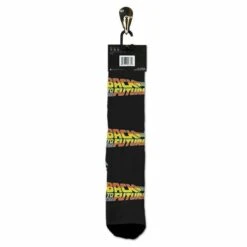 Back To The Future "Time Traveler" Men's Crew Straight Down Knit Mix-Match Socks (Size 8-12) -Media Collection Shop OSBTTFTIME 4