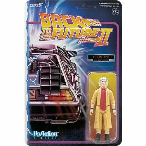 SUPER7 ReAction Back To The Future Part II Future Doc 3¾-inch Retro Action Figure 3 SUPER7 ReAction Back To The Future Part II Future Doc 3¾-inch Retro Action Figure