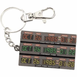 SD Toys Back To The Future Time Circuits Metal Key Ring