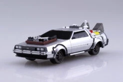 Aoshima Back To The Future Part III Pull-back DeLorean 1:43 Scale Plastic Model Kit -Media Collection Shop STL327003 2