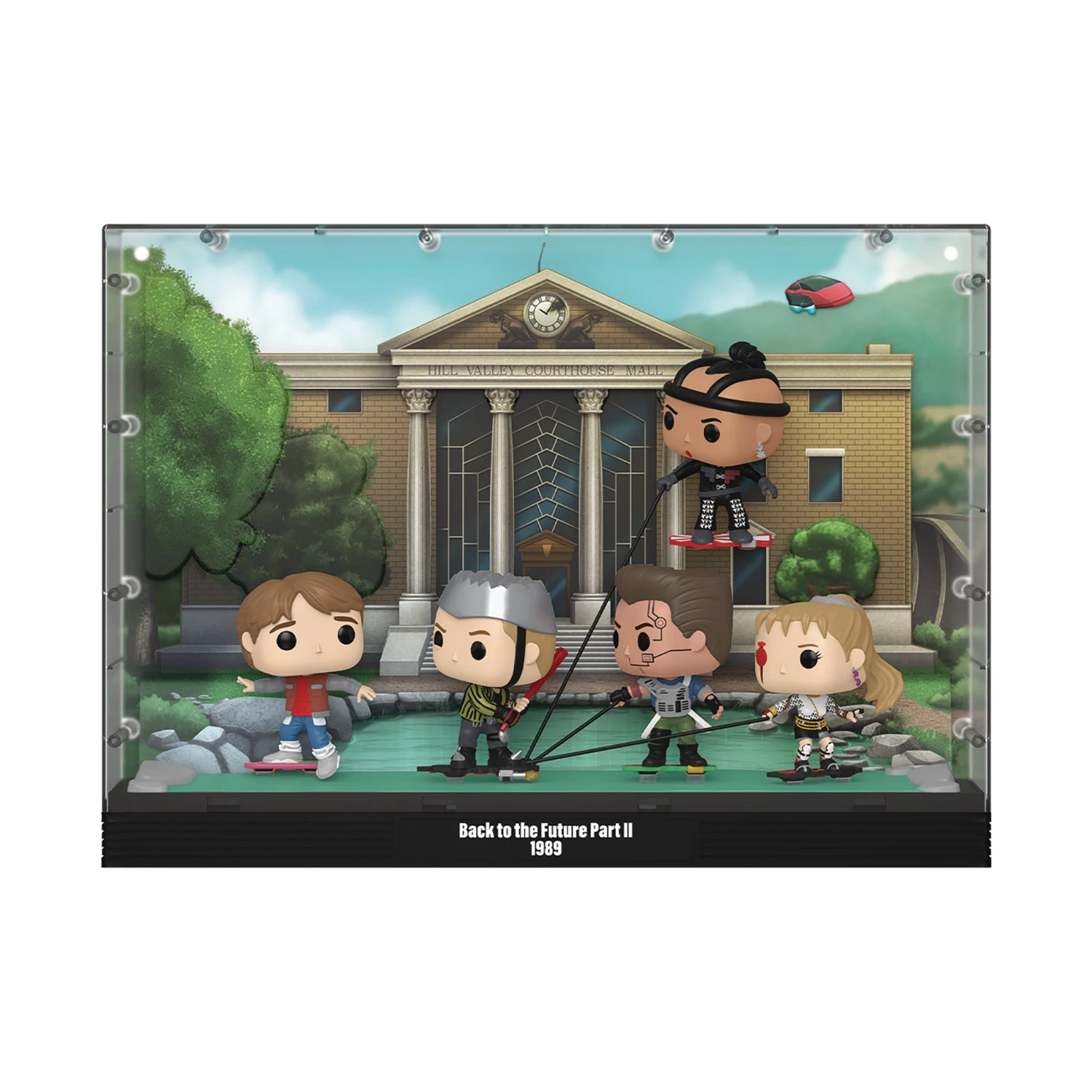 Funko POP! Moment Deluxe: Back To The Future Part II Hoverboard Chase With Marty McFly, Griff Tannen, Data, Whitey & Spike 4 Funko POP! Moment Deluxe: Back To The Future Part II Hoverboard Chase With Marty McFly, Griff Tannen, Data, Whitey & Spike - Image 2