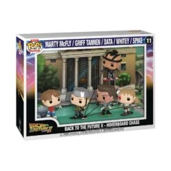 Funko POP! Moment Deluxe: Back To The Future Part II Hoverboard Chase With Marty McFly, Griff Tannen, Data, Whitey & Spike