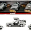 Jada Toys Back To The Future Hollywood Rides 1:32 Scale DeLorean Time Machine 3-Pack 1 Jada Toys Back To The Future Hollywood Rides 1:32 Scale DeLorean Time Machine 3-Pack -Media Collection Shop STL379031 3
