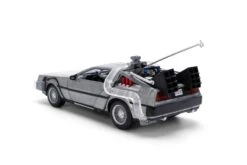 Jada Toys Back To The Future Die-cast 1:24 Scale 40th Anniversary "Hollywood Rides" Light-up DeLorean Time Machine -Media Collection Shop STL382649 7