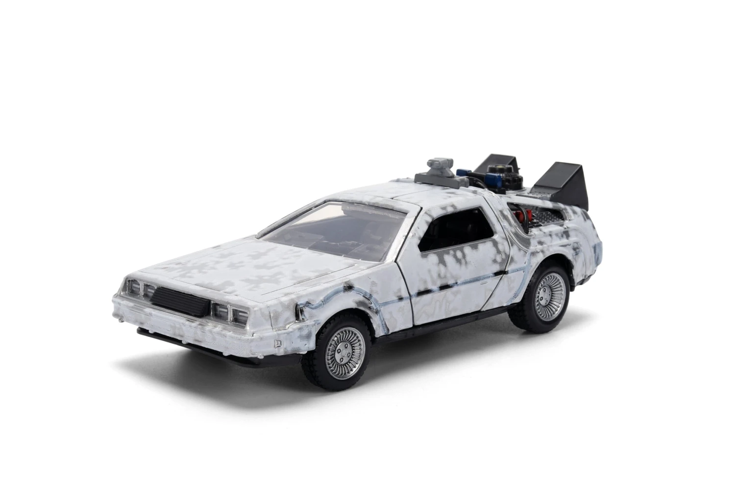 Jada Toys Back To The Future Die-cast 1:32 Scale 40th Anniversary "Hollywood Rides" DeLorean Time Machine (Frost Finished) 10 Jada Toys Back To The Future Die-cast 1:32 Scale 40th Anniversary "Hollywood Rides" DeLorean Time Machine (Frost Finished) - Image 8