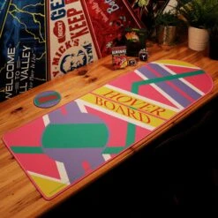 FANATTIK Back To The Future Part II XL Hoverboard Desk Pad And Coaster Set -Media Collection Shop UV BF209 Lifestyle