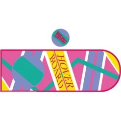 FANATTIK Back To The Future Part II XL Hoverboard Desk Pad And Coaster Set -Media Collection Shop UV BF209 Set White