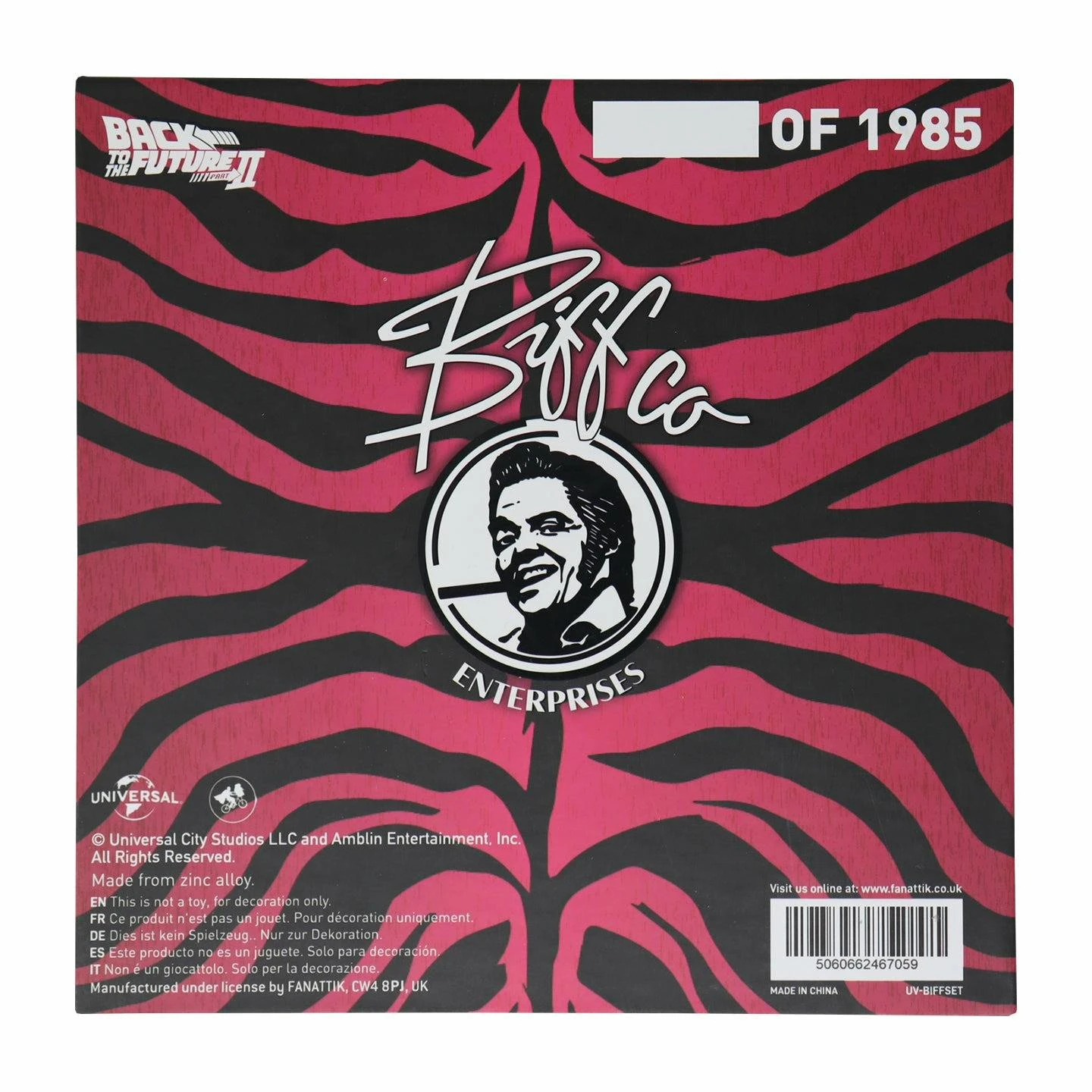 FANATTIK Back To The Future Part II Limited Edition Biff Tannen's Pleasure Paradise "Welcome To Paradise" Gift Box 5 FANATTIK Back To The Future Part II Limited Edition Biff Tannen's Pleasure Paradise "Welcome To Paradise" Gift Box - Image 3
