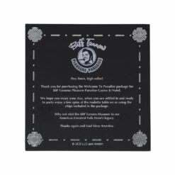 FANATTIK Back To The Future Part II Limited Edition Biff Tannen's Pleasure Paradise "Welcome To Paradise" Gift Box 21 FANATTIK Back To The Future Part II Limited Edition Biff Tannen's Pleasure Paradise "Welcome To Paradise" Gift Box -Media Collection Shop UV BIFFSET Card White