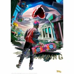 FANATTIK Back To The Future Part II "Fake Shark" Limited Edition Commemorative Print